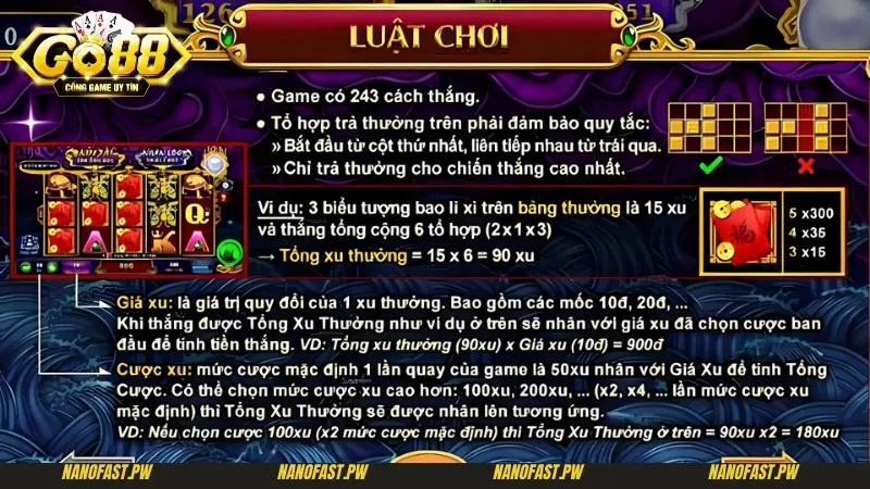 Luật chơi và mẹo chơi Kho Tàng Ngũ Long tại Go88